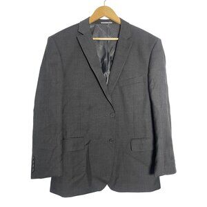 Mantoni Mens Gray 100% Virgin Wool Suit Jacket Blazer Italy Super 140s Size 44